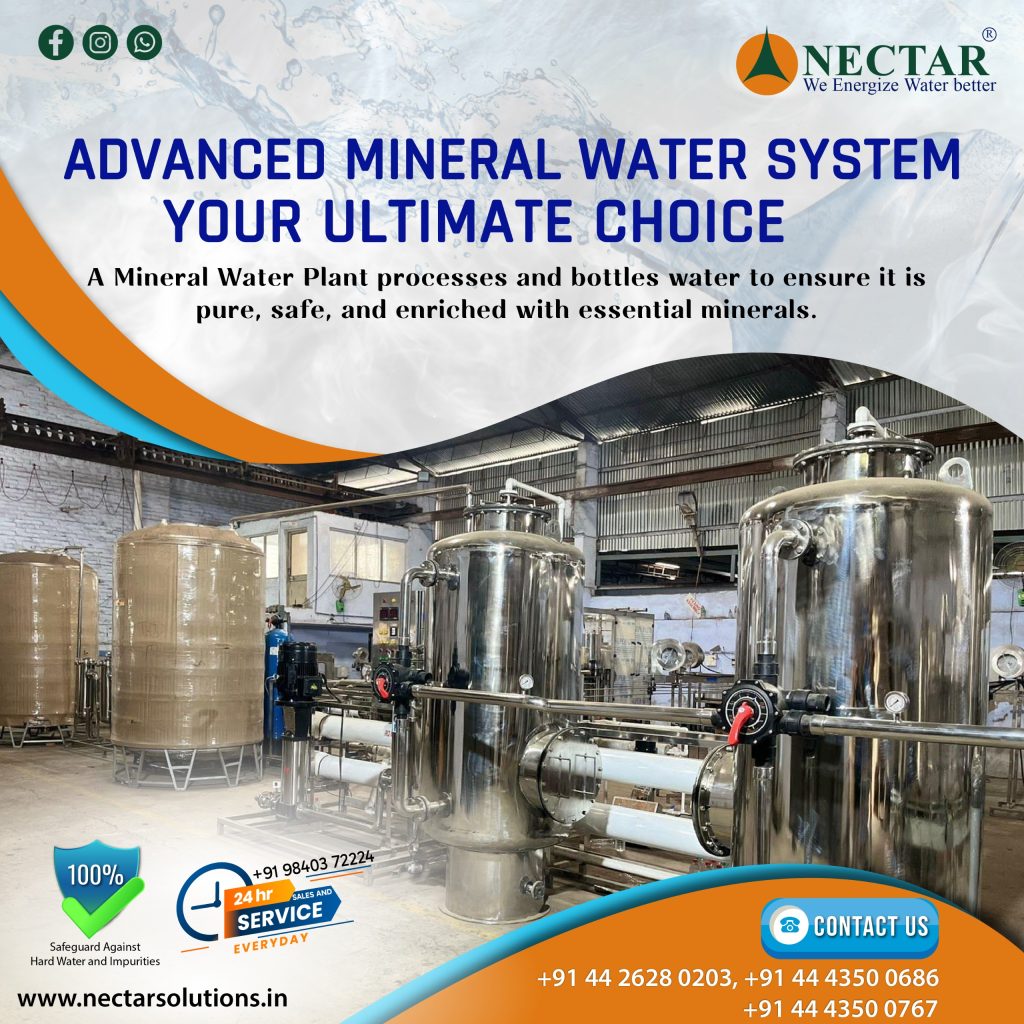 Advanced Mineral Water Plant in India