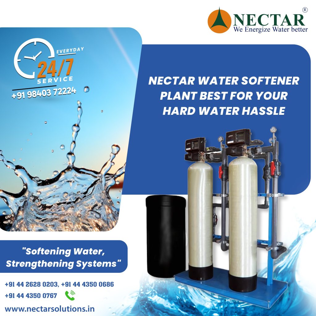 Industrial water softener system