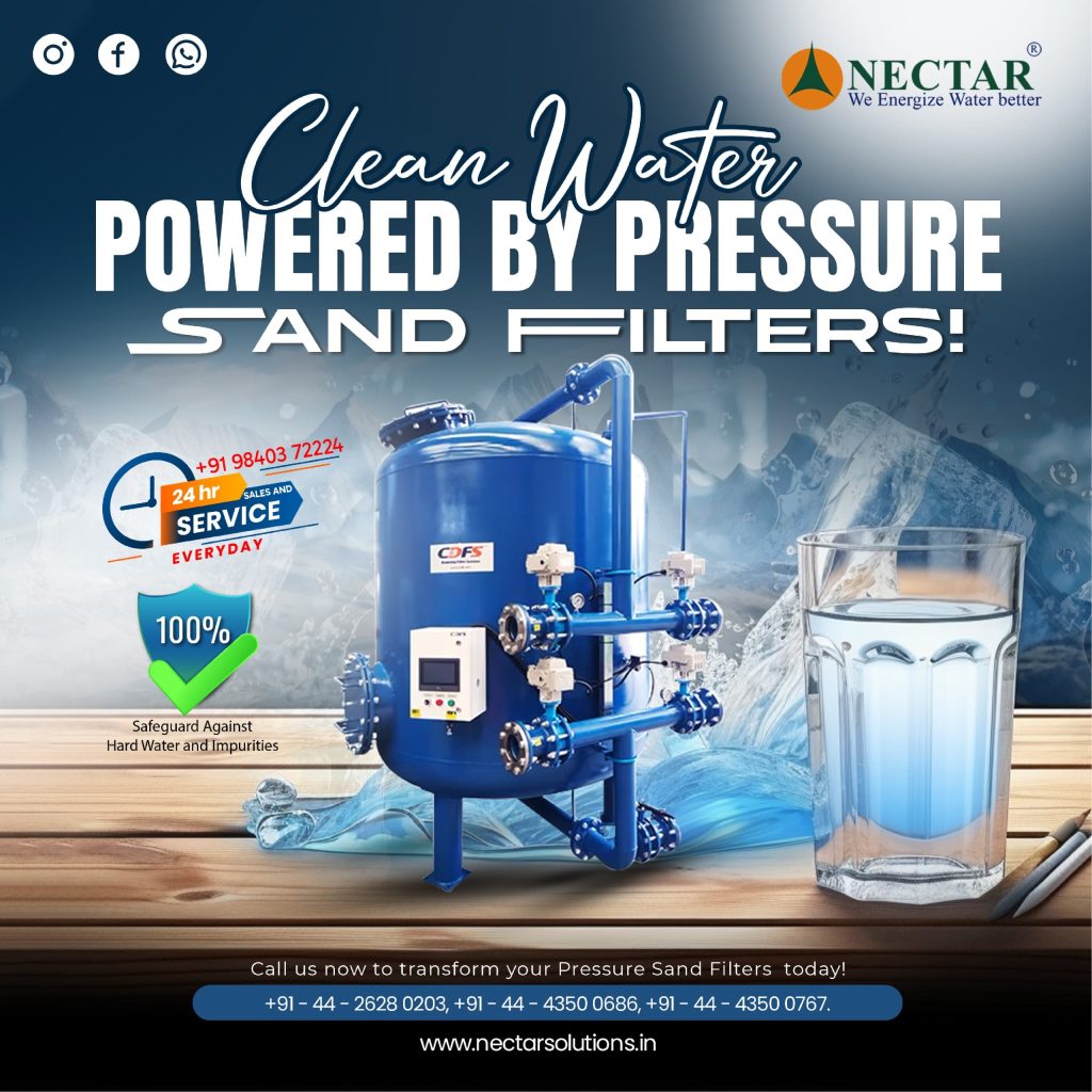 High-Efficiency Pressure Sand Filters for Pure Water